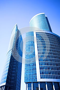 New skyscrapers business centre in moscow city