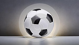 New soccer ball on white background