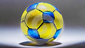 New soccer ball on white background