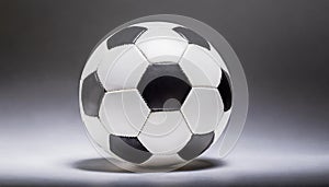 New soccer ball on white background