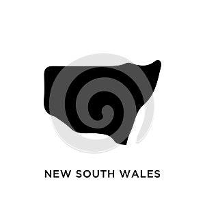 New South Wales map icon vector trendy