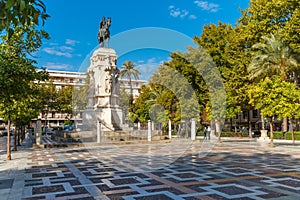 New Square or Plaza Nueva in Seville, Spain