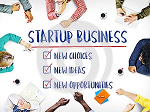 New Startup Business Opportunities Ideas Concept