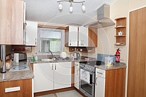 New static home caravan interior