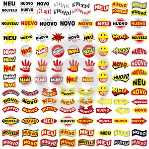 New stickers in 5 language