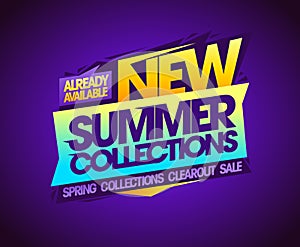 New summer collections already available, spring clearout sale banner photo