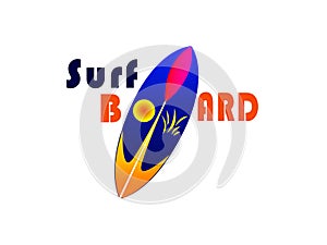 New surfboard motive in attacting colour