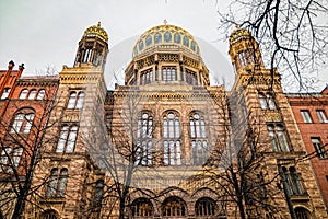 The New Synagogue on Oranienburger Strasse in Berlin