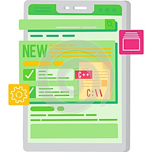 New task adding icon vector project file plus
