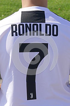 New team jersey for Cristiano Ronaldo player of Juventus fc for next season