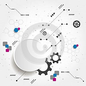 New technology business background