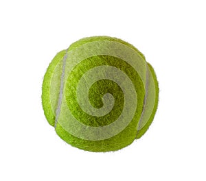 New tennis ball isolated