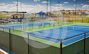 New tennis courts at a community park photo