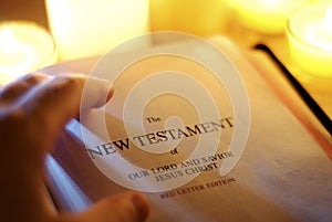 New Testament by Candlelight photo