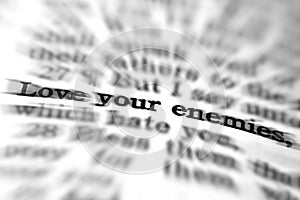 New Testament Scripture Quote Love Your Enemies