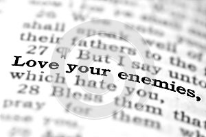 New Testament Scripture Quote Love Your Enemies photo