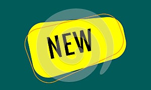 new text button. sign icon label new