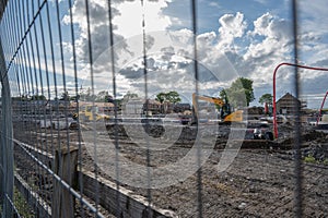 New timber-framed homes construction site in Ireland