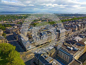 New Town aerial view, Edinburgh, UK