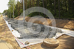 New tramway track construction