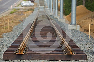 New tramway track construction