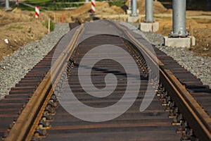 New tramway track construction