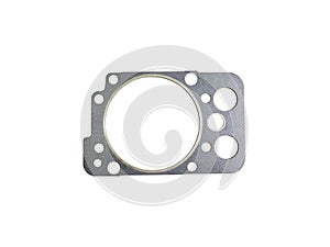 New truck cylinder head gasket isolated on a white background.