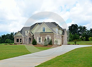 New two story brick home in Georgia, USA