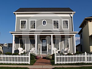 New Two Story Vinyl Home With Historical Look