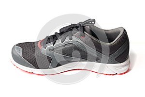 New unbranded running shoe color black and red