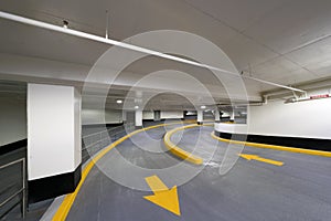 New Underground Parking Garage of a Shopping Centre