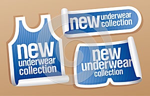 New underwear collection for men stickers.