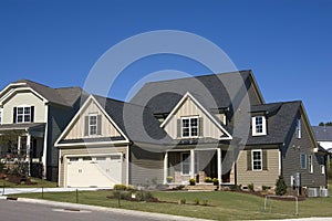 New upscale suburban house photo