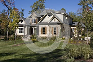 New upscale suburban house
