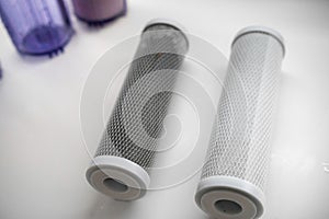 New and used carbon filter for reverse osmosis purification water system
