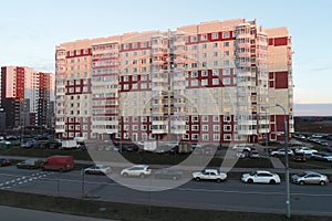 New Vatutinki district from the birds sight, Troitsk region, Russia