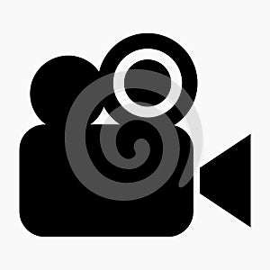 New video camera line icon