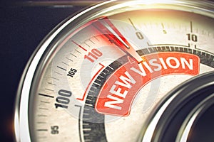 New Vision - Business or Marketing Mode Concept. 3D.