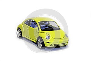 New VW Beetle isolated