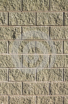 A new wall of green decorative brick