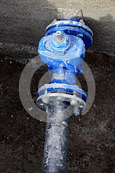 New water valves and pipes for water pipeline