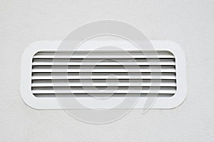 New white air conditioning vent closeup
