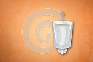 New white ceramic outdoor urinals in men public toilet install o