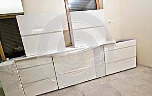 New white kitchen furniture