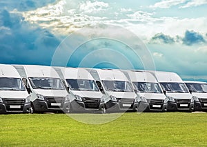 new white minibuses photo