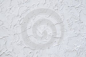 New white painted plaster om wall