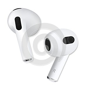 New white wireless headphones photo