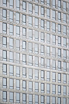 new windows in a house under construction. texture of a house with windows. many windows