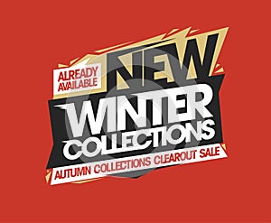 New winter collections already available, total clearance autumn collections