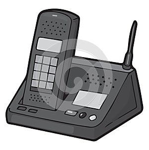 A new wireles telephone, illustration, vector